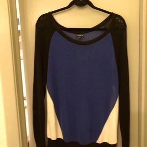 Blue fish net sweater by Torrid